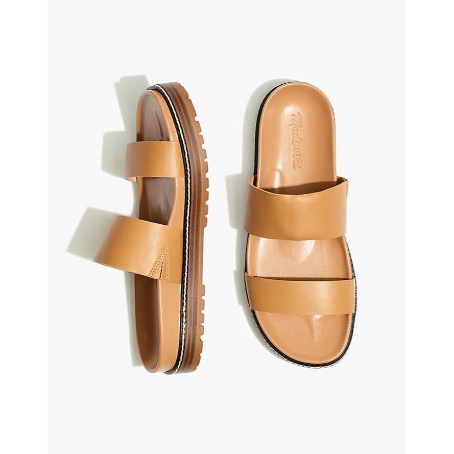 Madewell Preston Sporty Slides in Desert Camel - 8.5