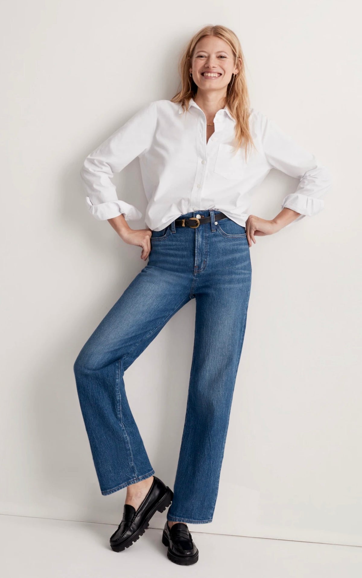 Madewell The Perfect Vintage Wide-Leg Jean in Leifland Wash - 25