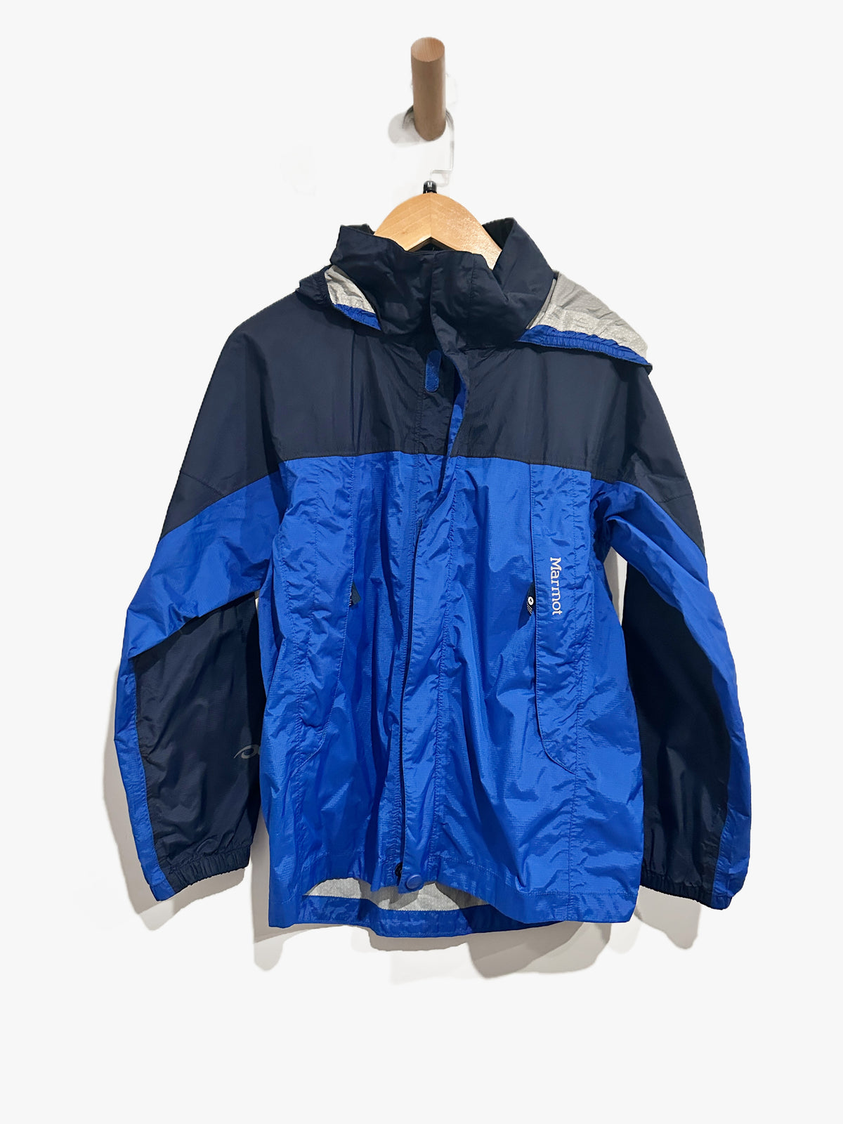 Marmot Kids Blue Rain Jacket - Medium