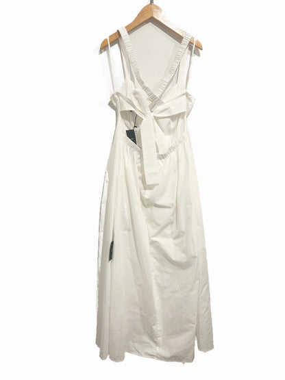 Lulus Strolling Sicily White Pleated Backless Midi Dress - Medium