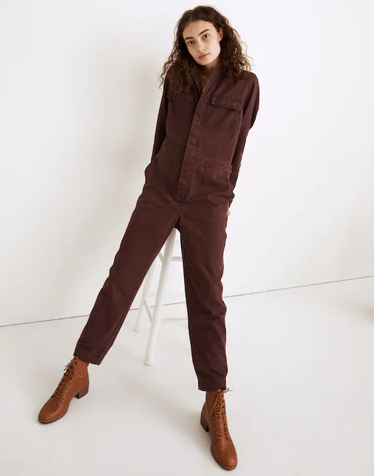 Madewell Brown Utility Coveralls - Large