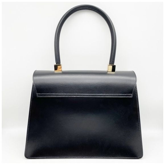 Valentino Melanie Leather Satchel in Black