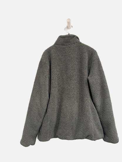 Patagonia Women’s Los Gatos Grey Sherpa Zip Up - XL