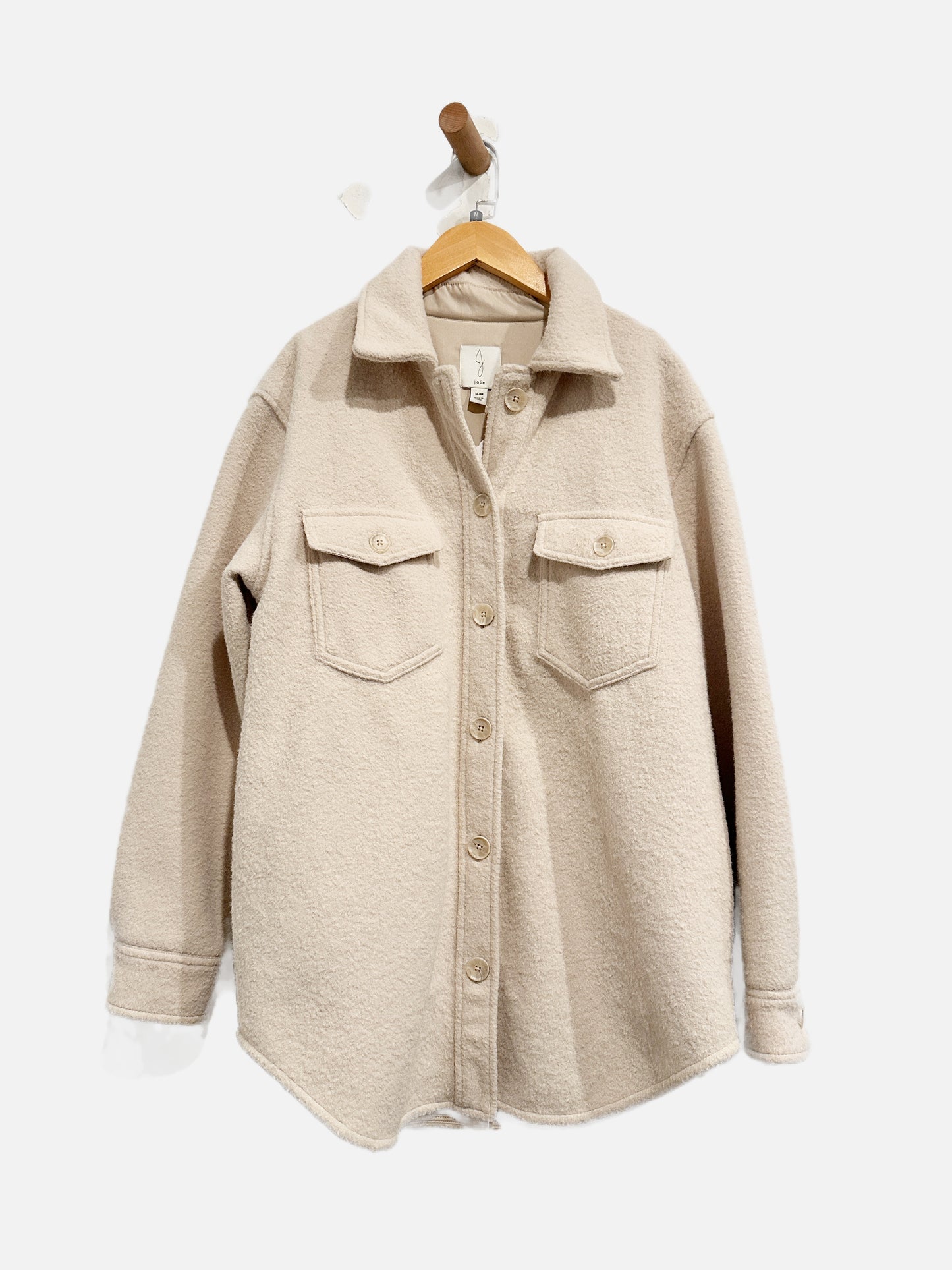 Joie Cream Shacket - Medium