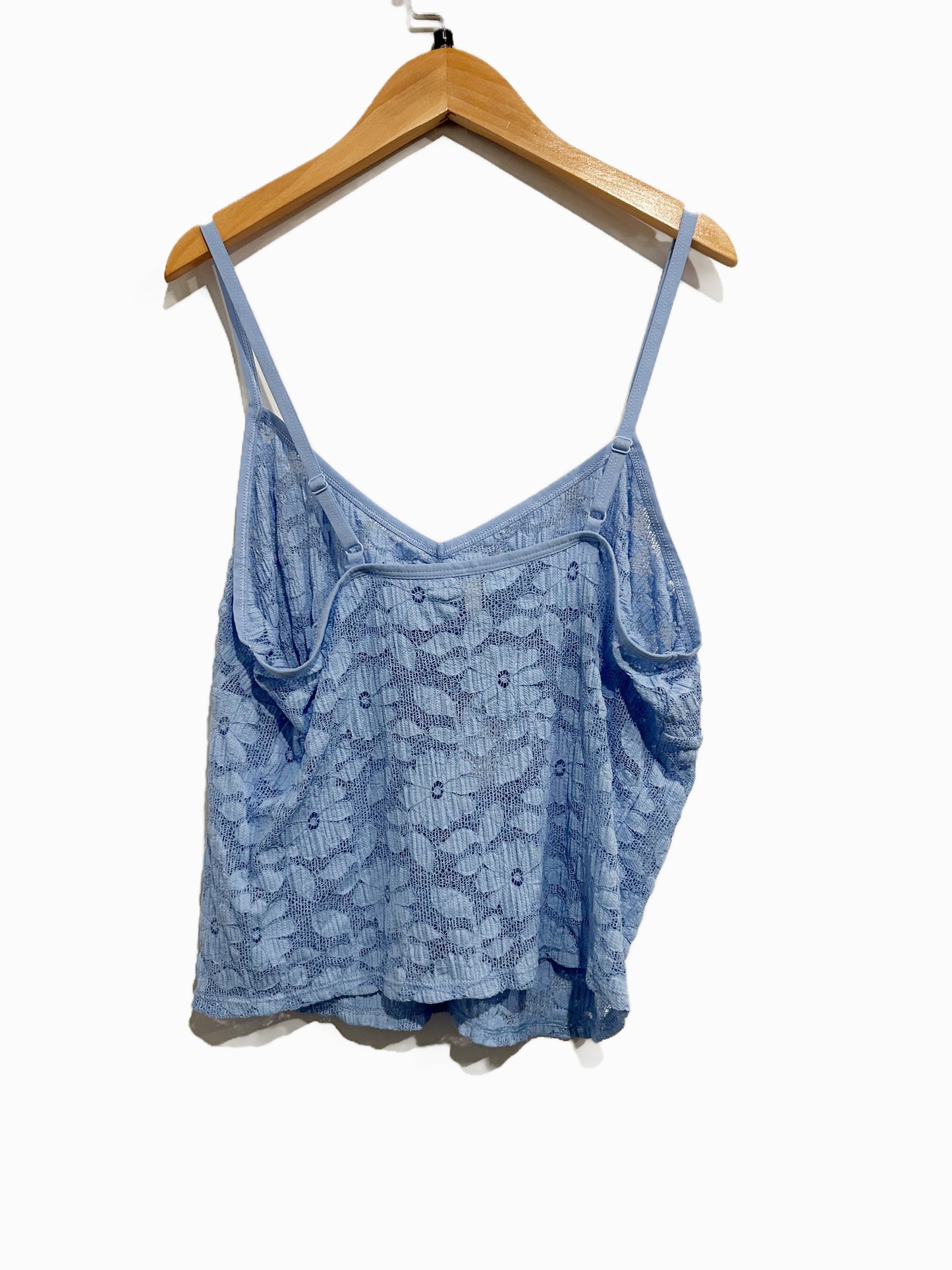 Aerie Offshore Lace Tank Top in Ocean Sky - Large
