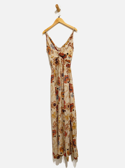 Angie NWT Brown Floral Maxi Dress - Medium