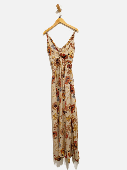Angie NWT Brown Floral Maxi Dress - Medium
