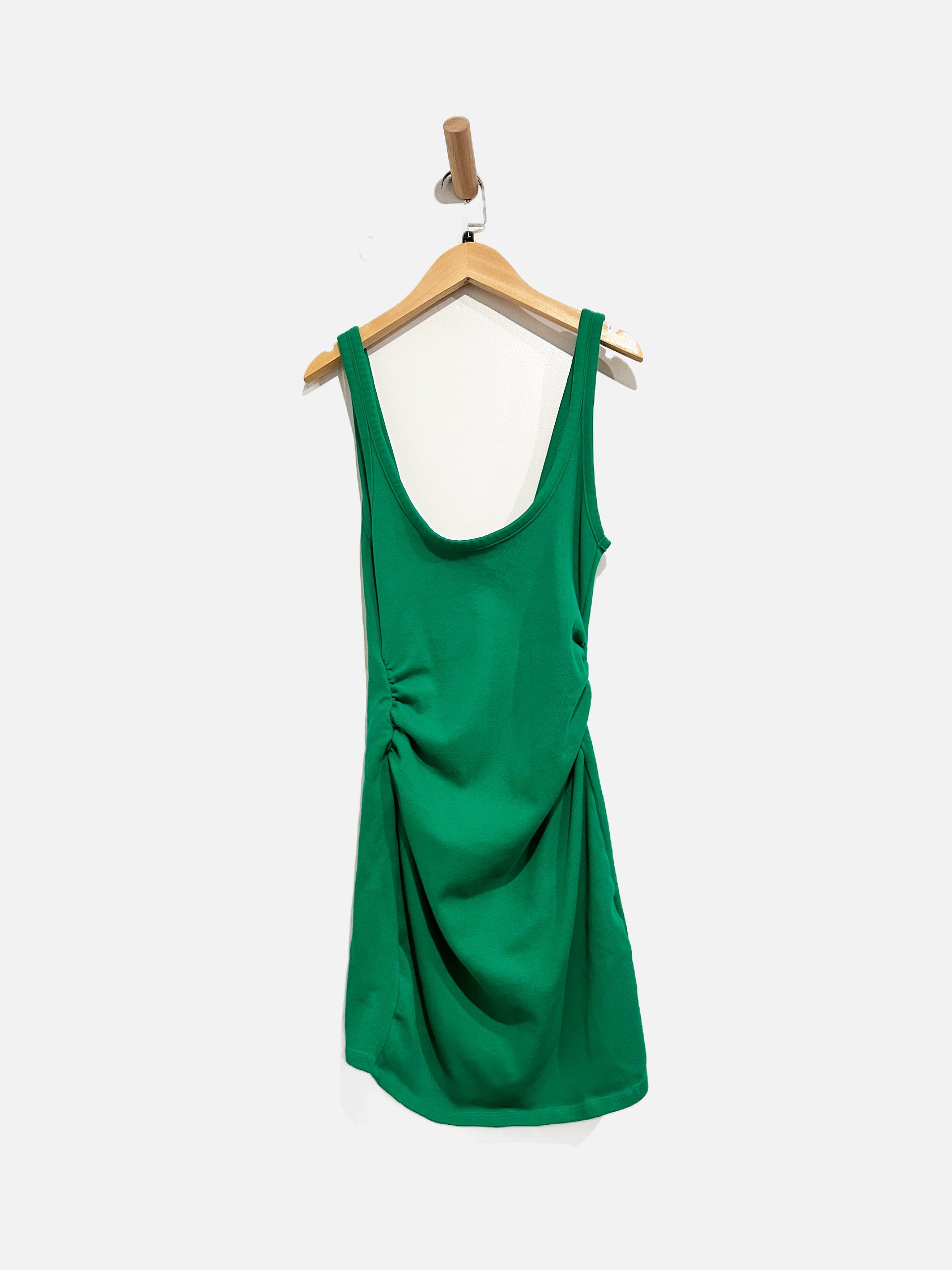 green emerald velvet dress Zara Chiffon Mint Green Mini Dress – DE NOIR main image 1
