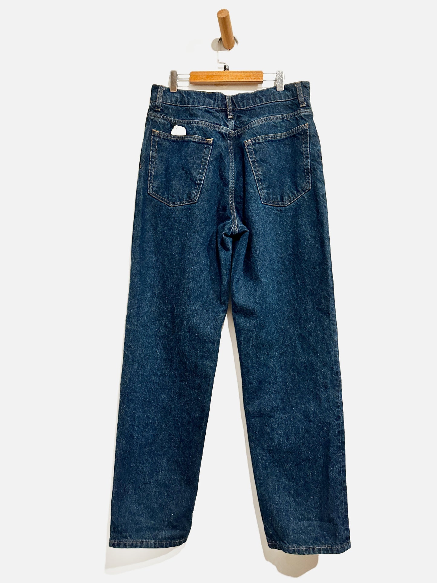 Zara Dark Wash Relaxed Fit Jeans - 6