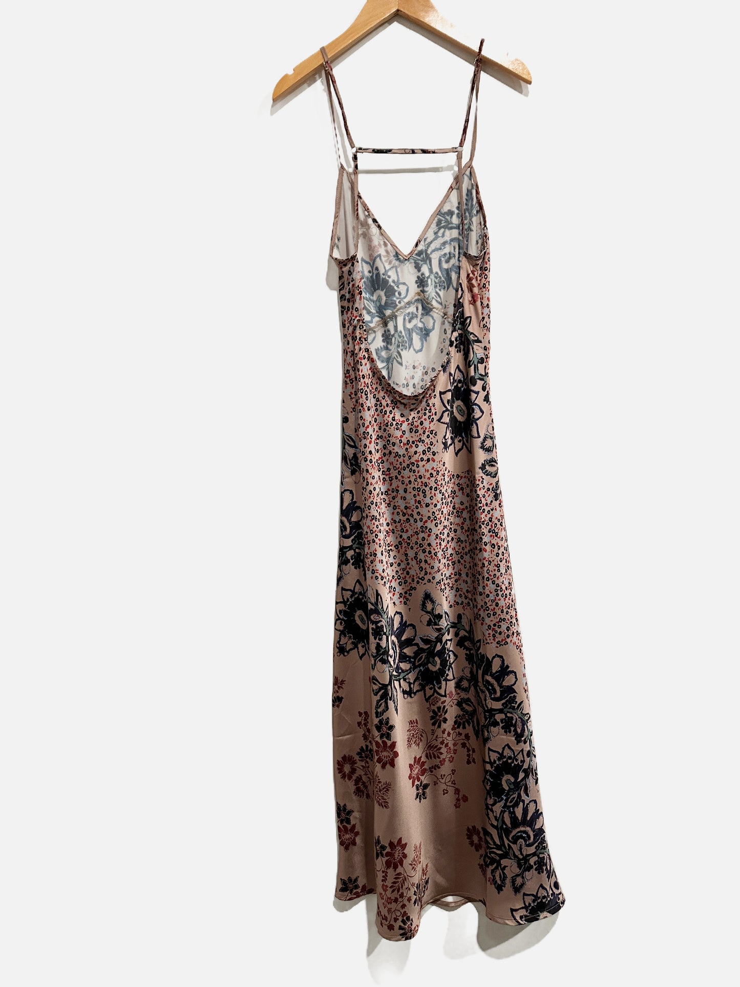 Free People Intimately Brown Floral Slip Dress - XS
