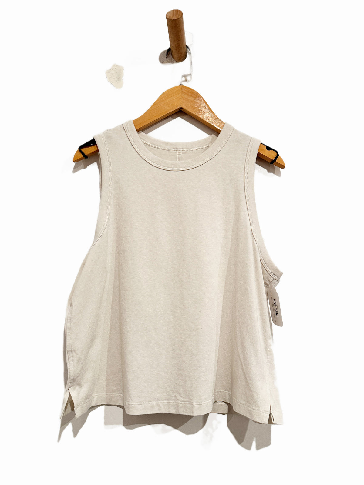 Lululemon Classic Fit Cotton Blend Tank in White