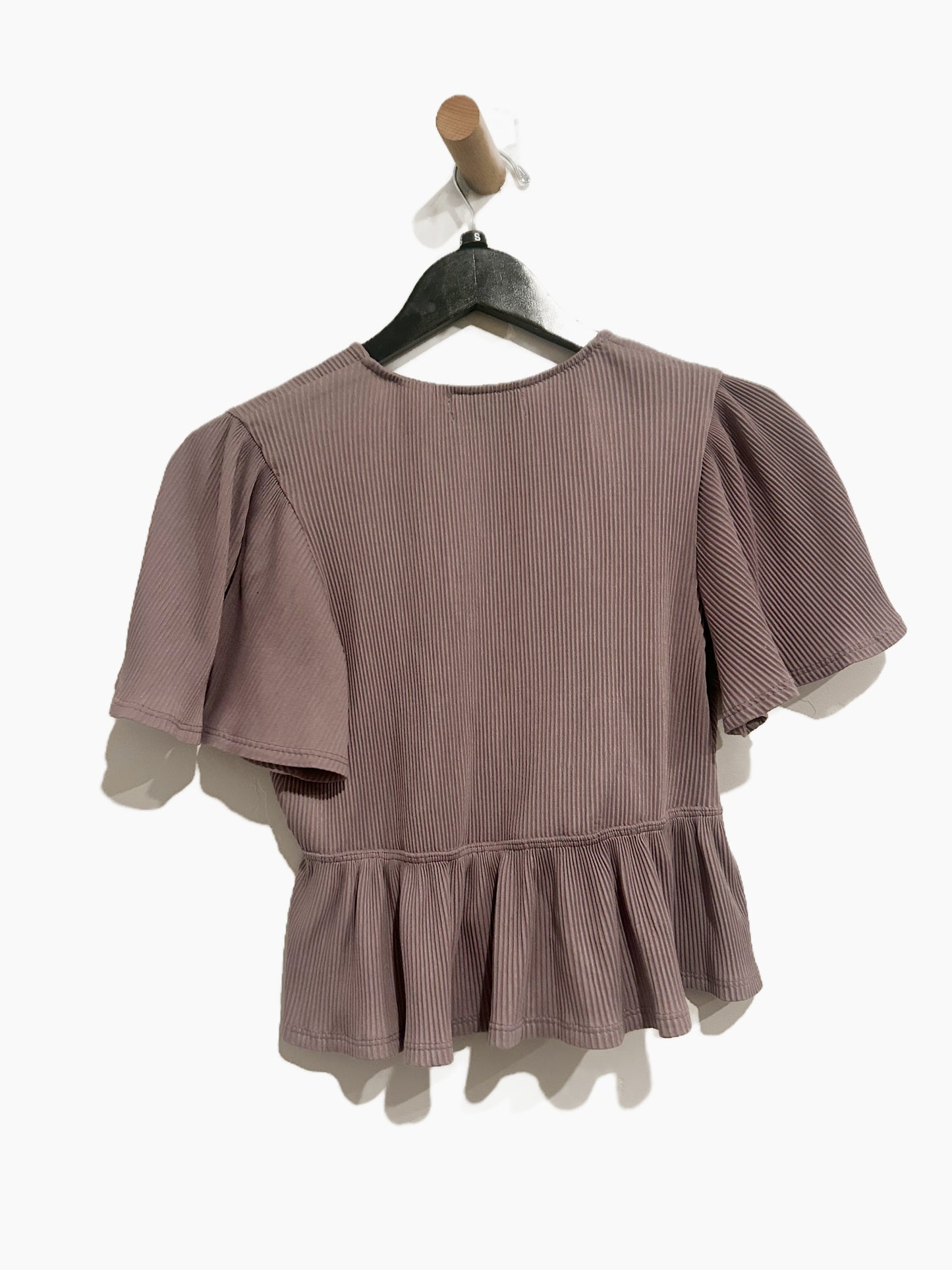 Urban Outfitters Rori Ribbed Plunging Babydoll Top - Small