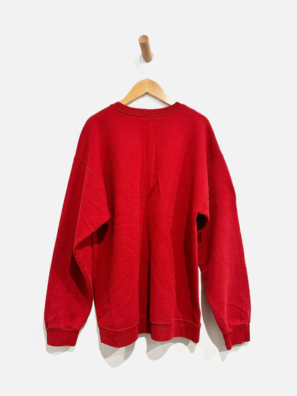 Hanes Red Vintage Snowflake Sweatshirt - Medium