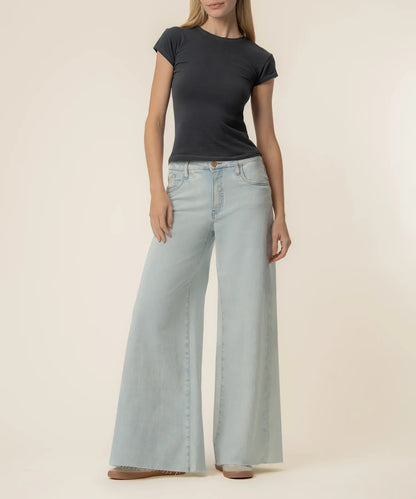 Kut Blake Fab Ab Super Wide Leg Jeans - 00