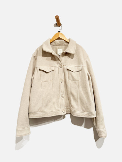 Joie Cream Cropped Jacket - XL