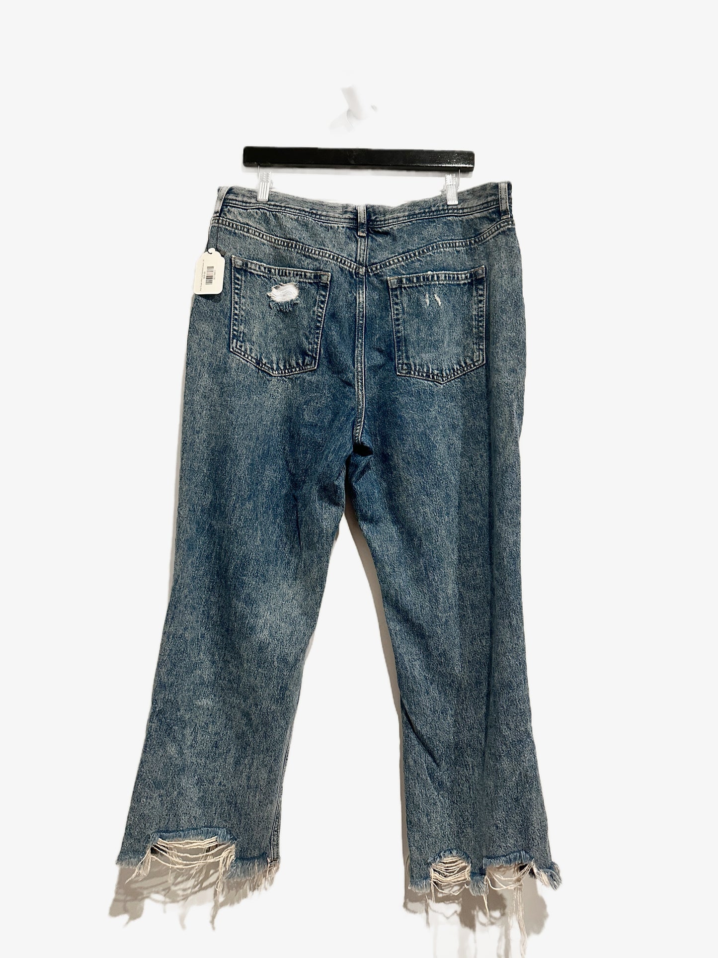 Free People Maggie Mid Rise Straight Leg Jeans - 34