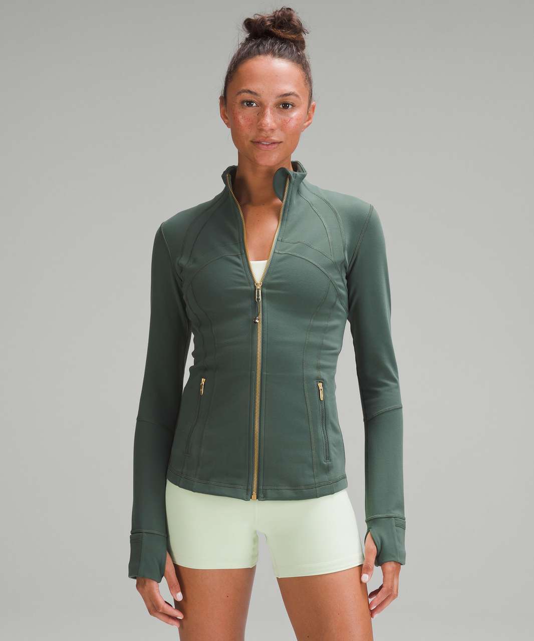 Lululemon Define Jacket in Dark Forest/Gold - 2