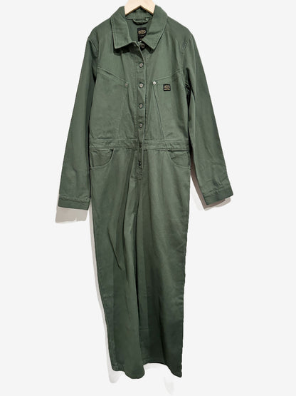 RVCA NWT Dayshift L/S Boiler Suit in Fir Green - Medium