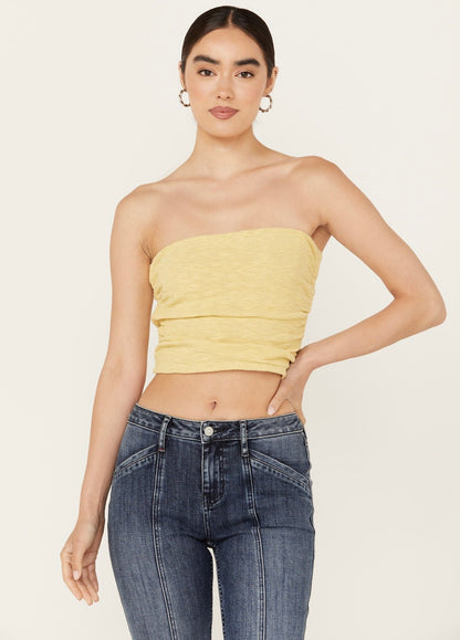 Free People Boulevard Tube Top in Palm Leaf - Small