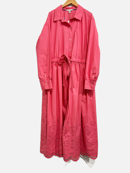 Free Assembly Pink Eyelet Maxi Dress - XL