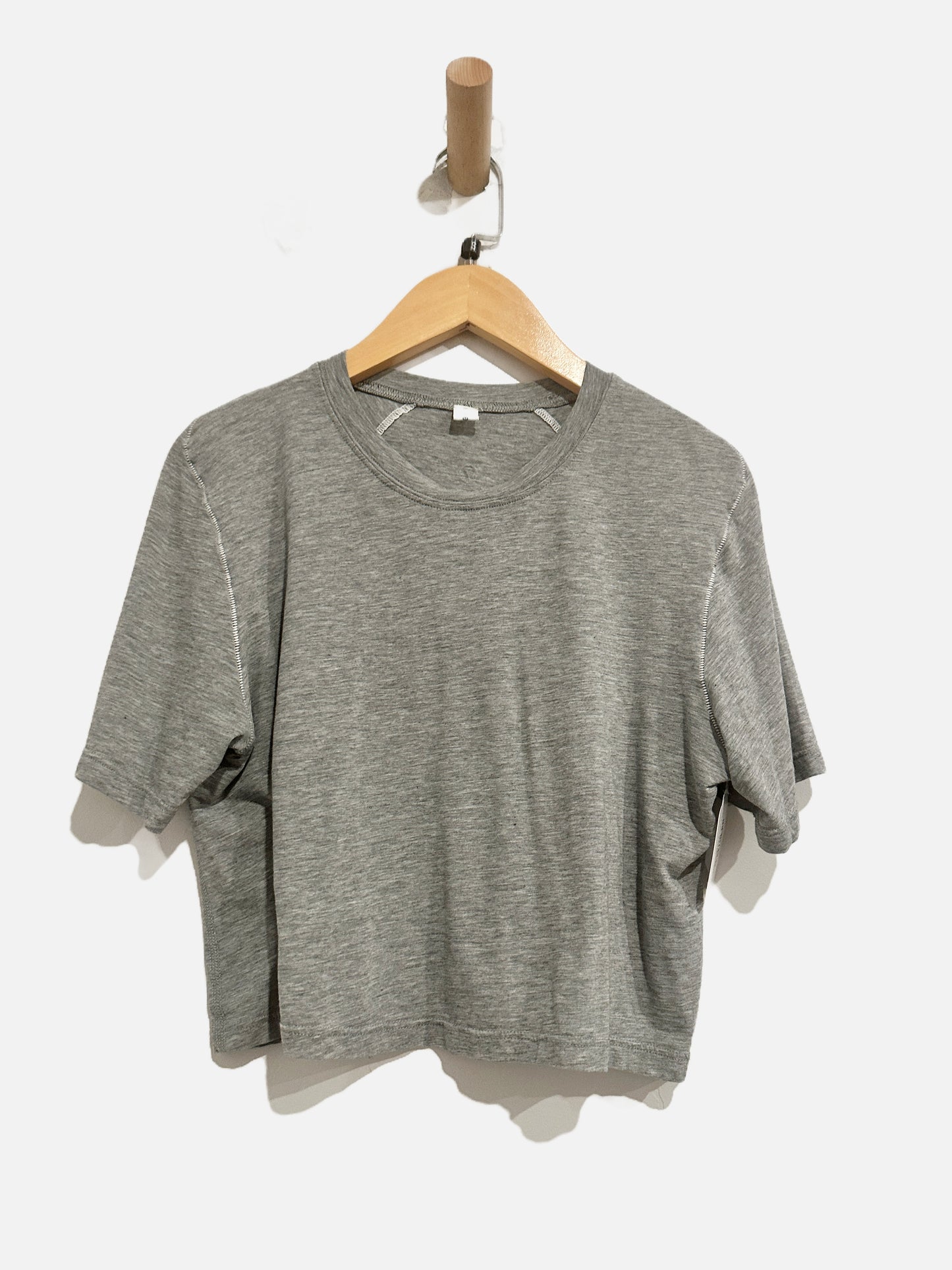 Lululemon Ok Hi Tee in Heathered Medium Grey  - 6