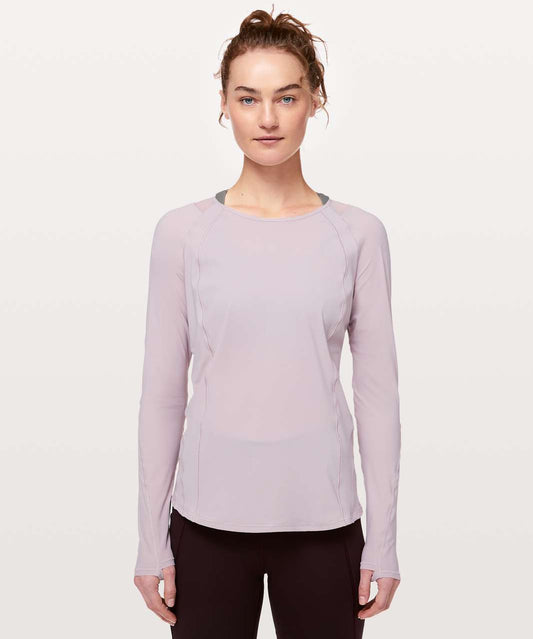 Lululemon Sculpt Long Sleeve in Powdered Mauve - 12