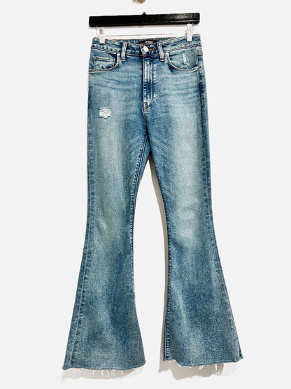 Hudson Holly High Rise Flare in Summer Flame - 26