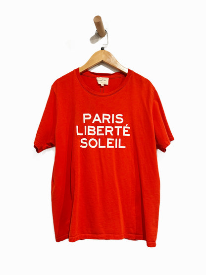 Sezane Red Paris Tee - Large