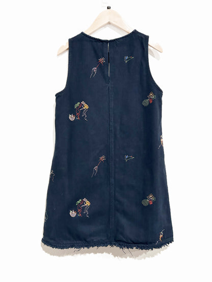 Love Bonito Celia Embroidered Shift Dress in Humble Abode Navy - 4