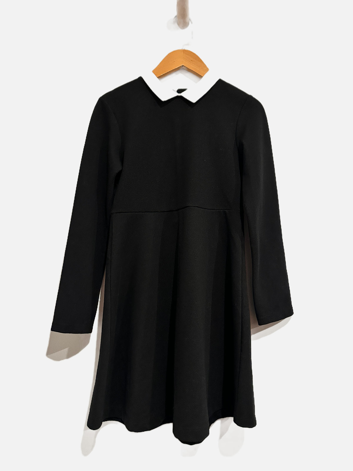 Zara Black "Wednesday Addams" LS Dress - 11-12