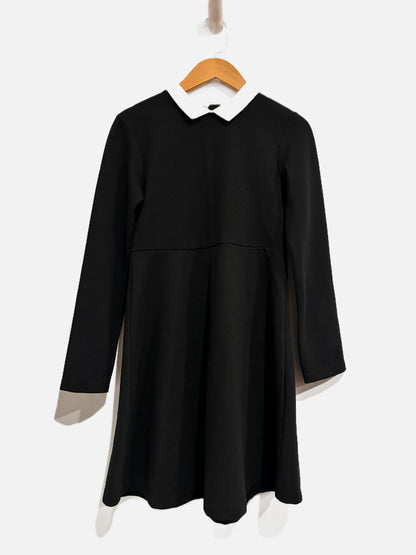 Zara Black "Wednesday Addams" LS Dress - 11-12