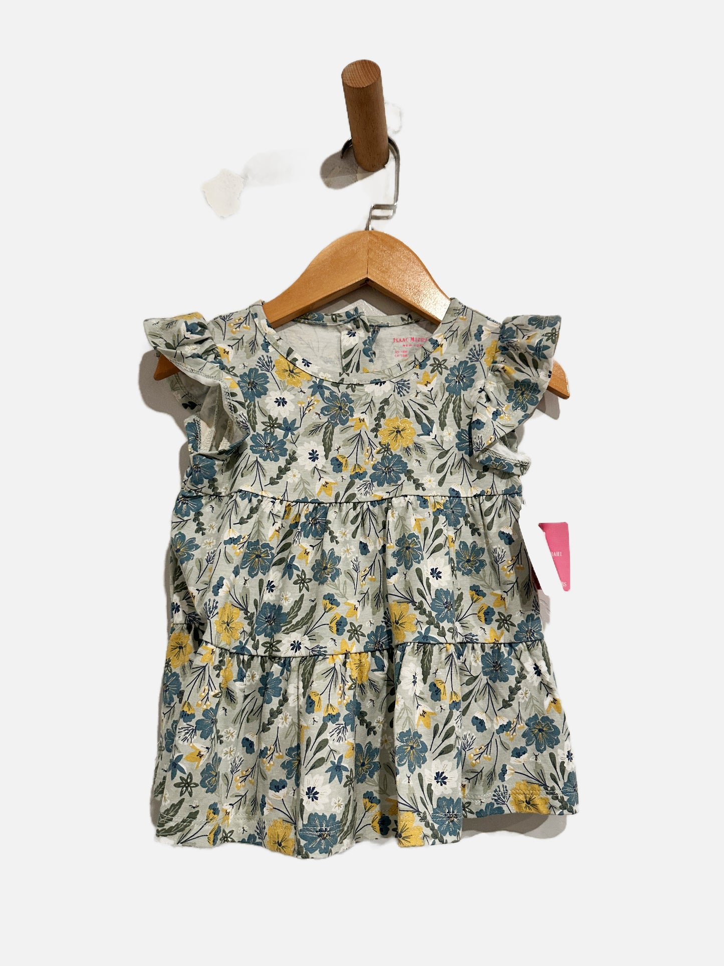 Isaac Mizrahi Girls Blue Floral Dress - 18m