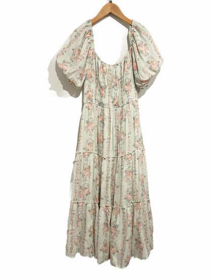Trixxi Green Floral Maxi Dress - Small