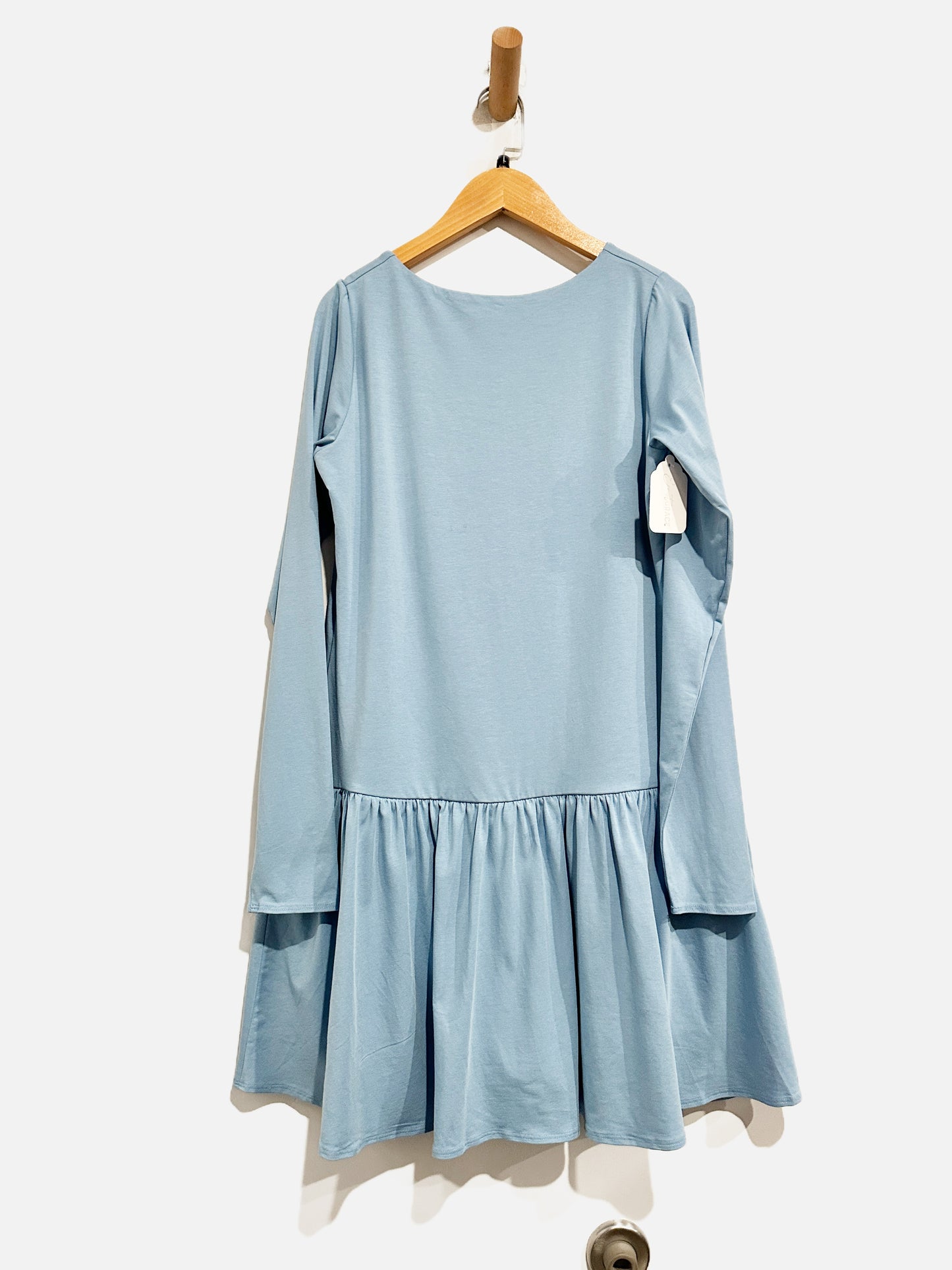 Abercrombie & Fitch Blue Drop Waist Dress - Large