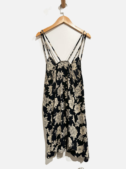 Brandy Melville Navy Floral Mini Dress - 0S