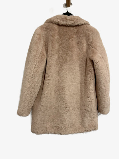 New Look Beige Faux Fur Mink Coat - 6