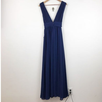 Lulus Heavenly Hues Navy Blue Maxi Dress Size XS