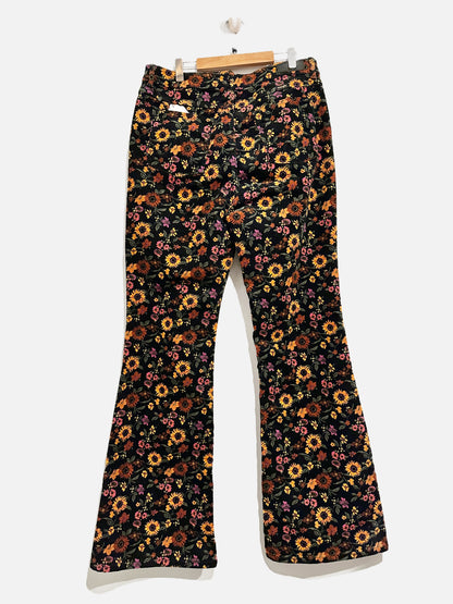 Wrangler High Rise Fierce Flare Floral Corduroys - 12