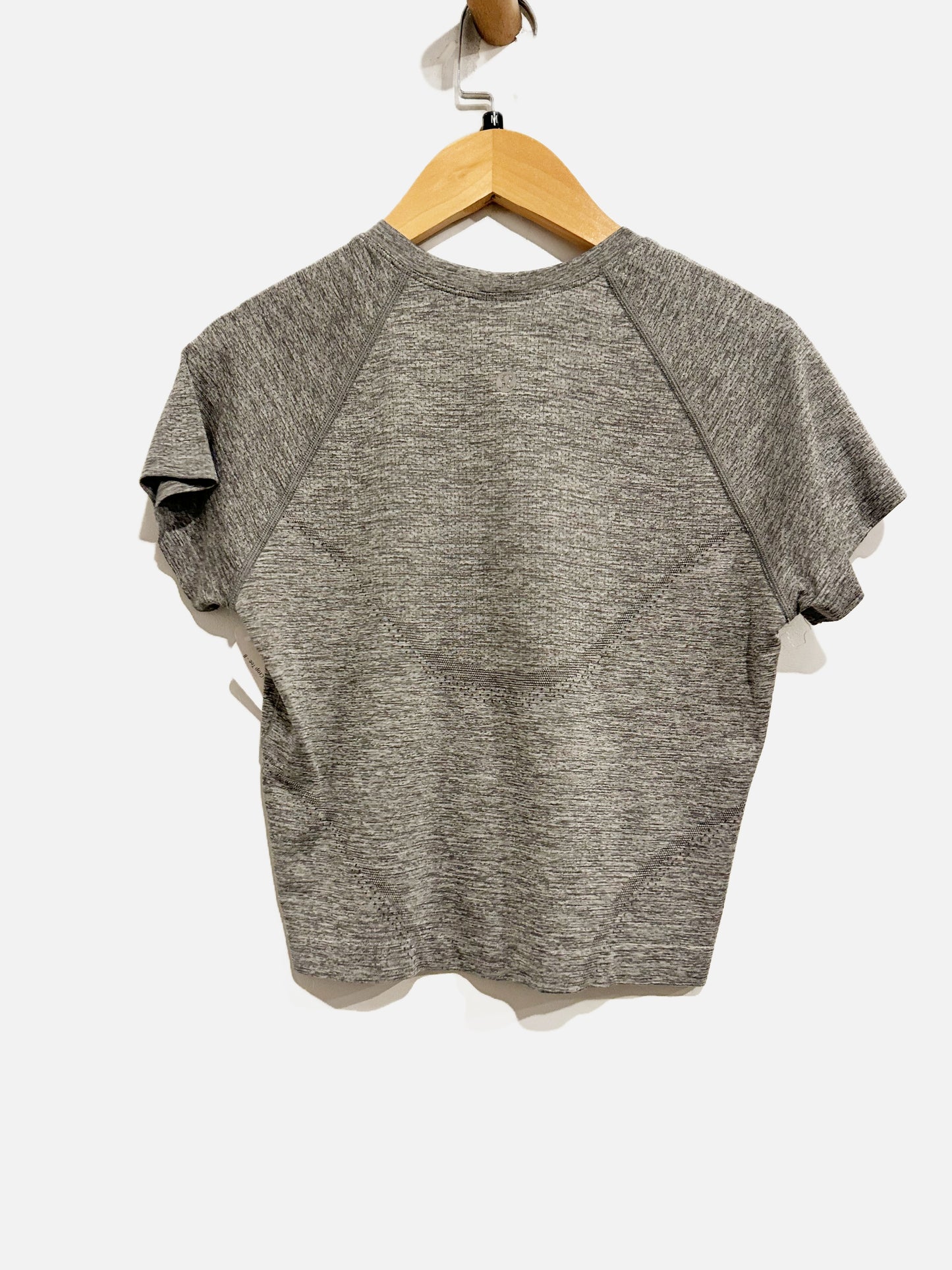 Lululemon Swiftly Tech Cropped Short-Sleeve Shirt in Slate/White - 8