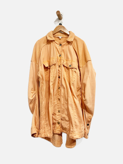 Anthropologie Pilcro Orange Denim Jacket - Medium