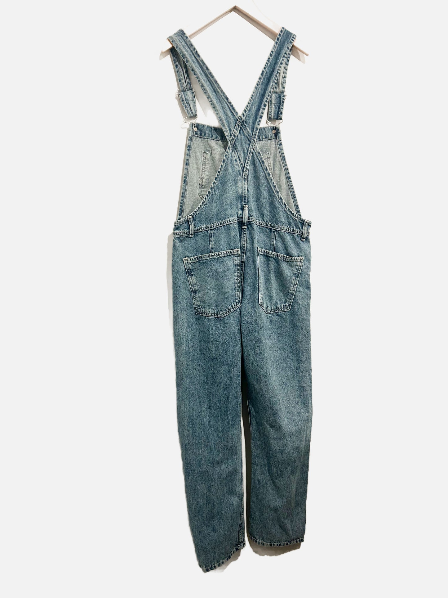 Free People Ziggy Denim Overalls in Powder Blue - XS