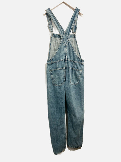 Free People Ziggy Denim Overalls in Powder Blue - XS