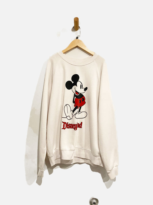 Disneyland White Mickey Mouse Sweatshirt - Large