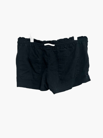 Roxy Oceanside Linen Beach Short in Black - Medium