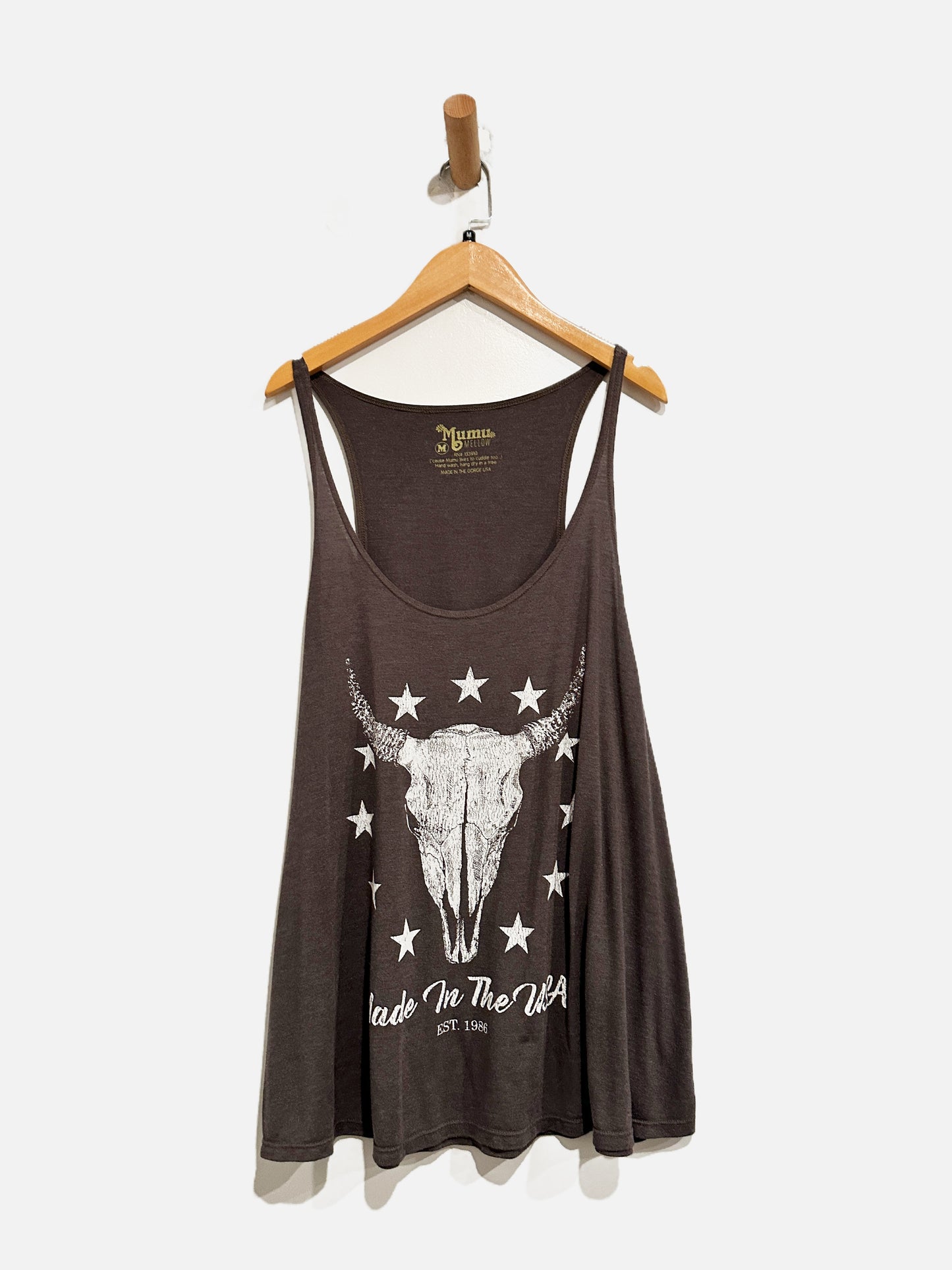 Mumu Gray Made in the USA Tank - Medium