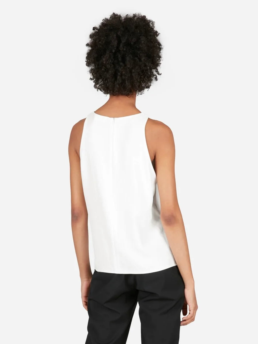 Everlane GoWeave High Neck Tank in White - 4