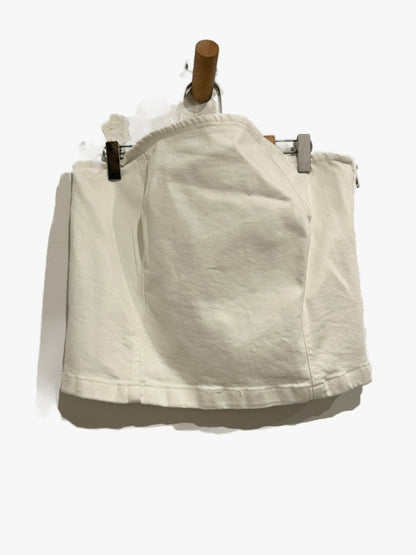 MNG White Denim Tube Top - XL