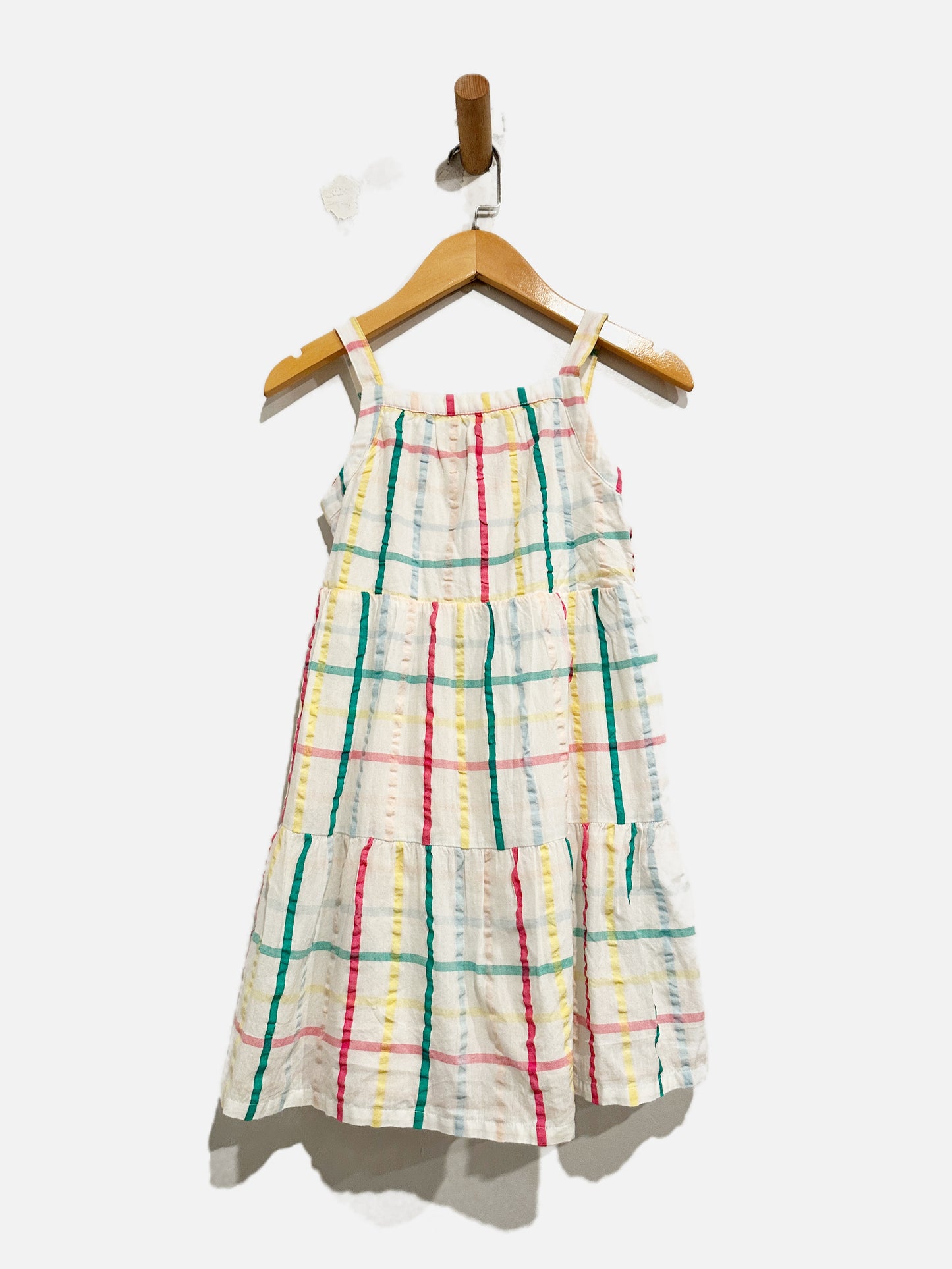 Tucker + Tate White Colorful Plaid Dress - 6
