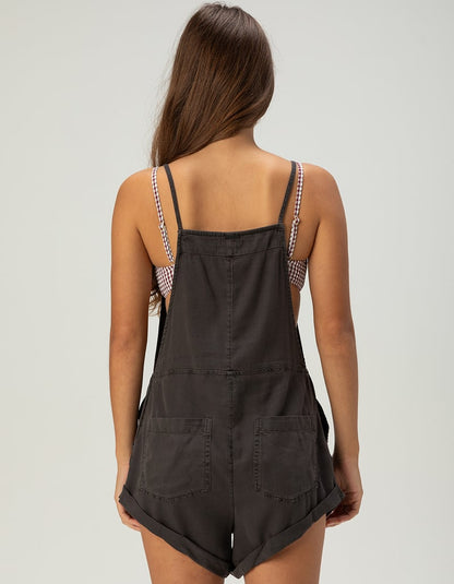 Billabong Wild Pursuit Romper in Off-Black - Medium