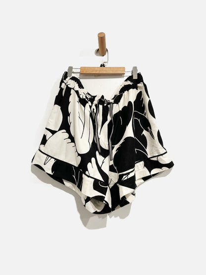 Cecilia Pettersson for Anthropologie Black/White Flannel PJ Shorts - Large